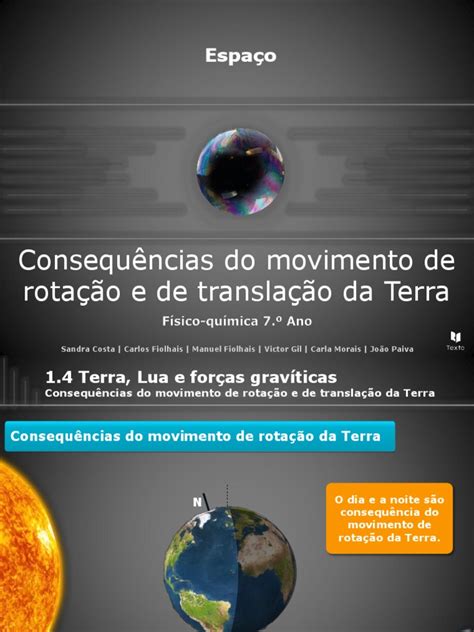 Consequências Do Movimento De Rotação E De Translação Da Terra Pdf Terra Sol