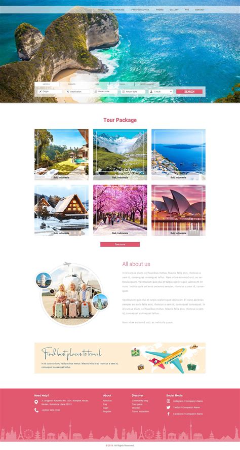 Best Free Travel Agent Website Templates Artofit