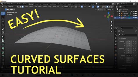 How To Create Curved Surfaces In Blender 3 2 YouTube