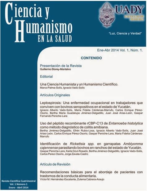 Presenta Medicina De La UADY Revista Ciencia Y Humanismo En La Salud