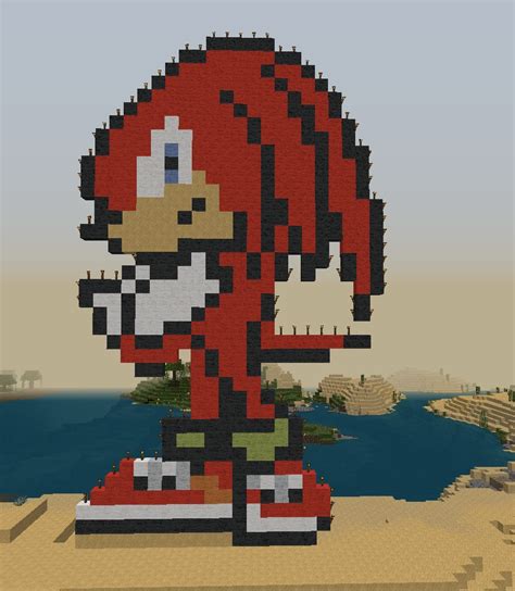 Minecraft Knuckles Pixel Art Grid Pixel Art Grid Gallery Images