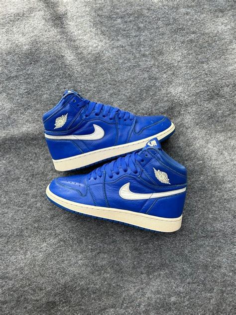 Nike Jordan 1 High Hyper Royale Blue Fesyen Wanita Sepatu Di Carousell