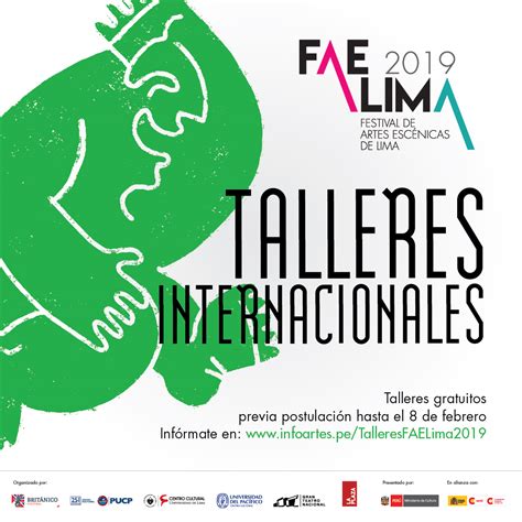 Infoartes Talleres Internacionales Del Fae Lima