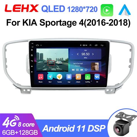 Lehx L Pro Android Auto Din For Kia Kx Sportage Car