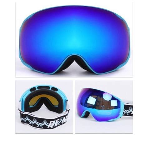 SNOW GLASSES /UV- PROTECTION DOUBLE ANTI-FOG LENS SNOWBOARD SKIING ...