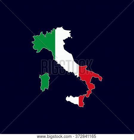 Italian Map Flag Vector & Photo (Free Trial) | Bigstock