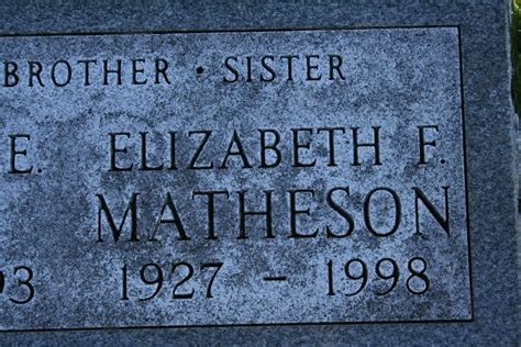 Elizabeth Frances Betty” Grimes Likens Matheson 1927 1998 Find A