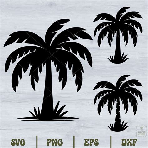 Palm Tree Svg, Palm Tree Silhouette Svg, Bundle Palm Tree Svg, Palm ...