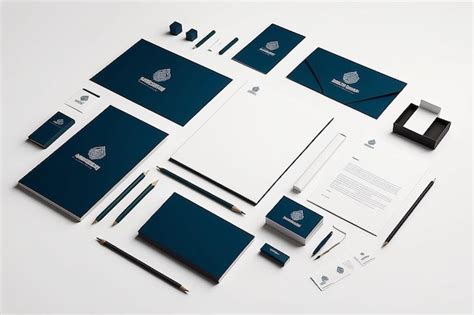 Premium Photo Customizable Stationery Set Mockup Showcase Brand