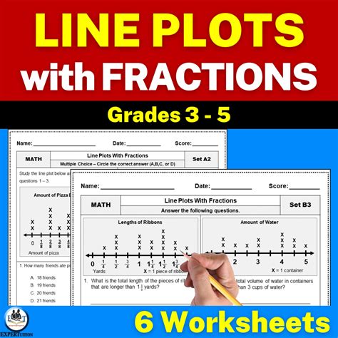 Line Plots With Fractions Worksheets Expertuition