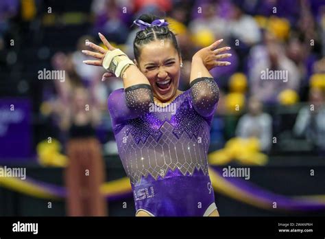 January 05 2024 LSU S Aleah Finnegan Competes On The Floor During