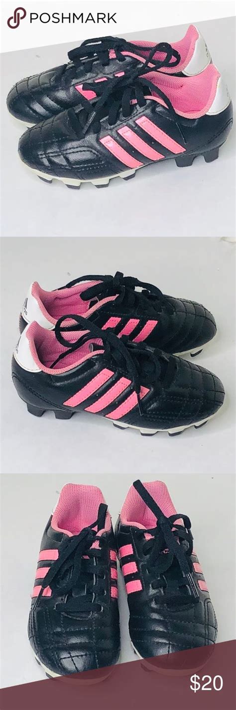 adidas soccer cleats black/pink girls size:11K | Pink soccer cleats, Soccer cleats adidas ...