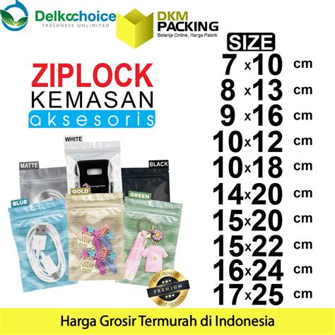 Jual Plastik Klip Ziplock Bag Varian Aksesoris Plastik Kemasan