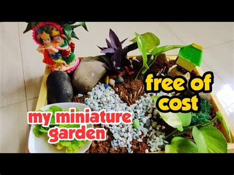 How To Make A Beautyful Miniature Garden With Waste Metarials Ghar Ki