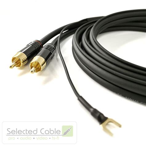 Selected Cable 5m NF Cinch Phonokabel 0 35mm² OFC 5 1m GND Erdung