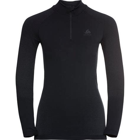 Odlo Performance Warm Half Zip Turtleneck Hemd Met Lange Mouwen Dames