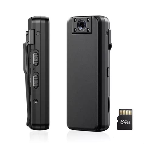 BOBLOV MINI 1080P 64GB Wearable Body Camera 8 Hours Video Recording