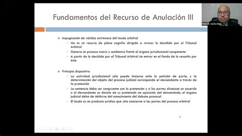 El Recurso De Anulaci N Del Laudo Arbitral Youtube