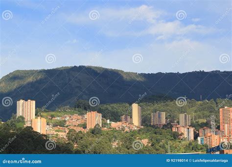 Panoramic Of The East Of The City Medellin Colombia Editorial Stock