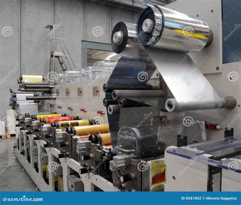 Uv Flexo Press Printing Stock Photo Image Of Equipment