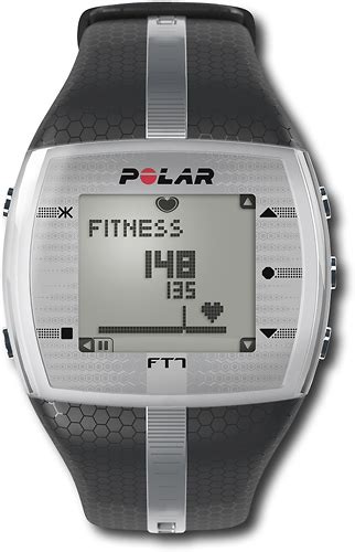 Best Buy Polar Ft Men S Heart Rate Monitor Black Silver