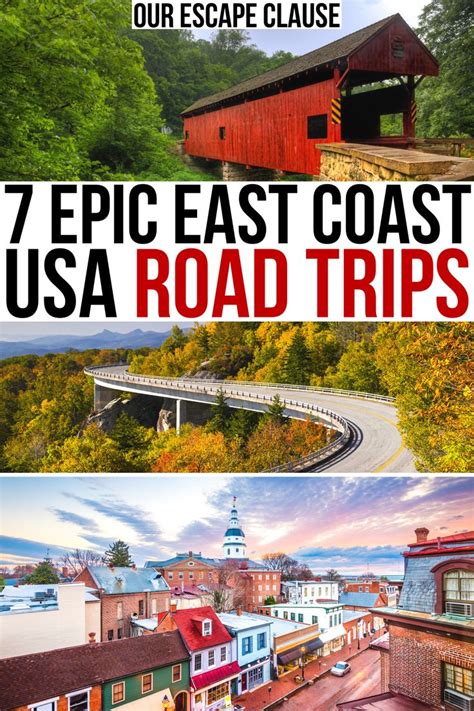 7 Epic East Coast USA Road Trip Routes Our Escape Clause Road Trip