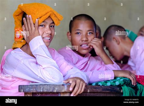 Young Nuns Sitting In A Classroom In School Stock Photo Alamy