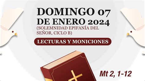 Lecturas y Moniciones Domingo 7 de enero 2024 Epifanía del Señor