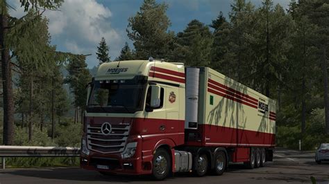 Ets V Mercedes Actros Moeijes Zwaag Youtube