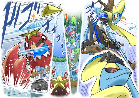 Sobble Inteleon Drizzile And Crawdaunt Pokemon Drawn By Takigawa