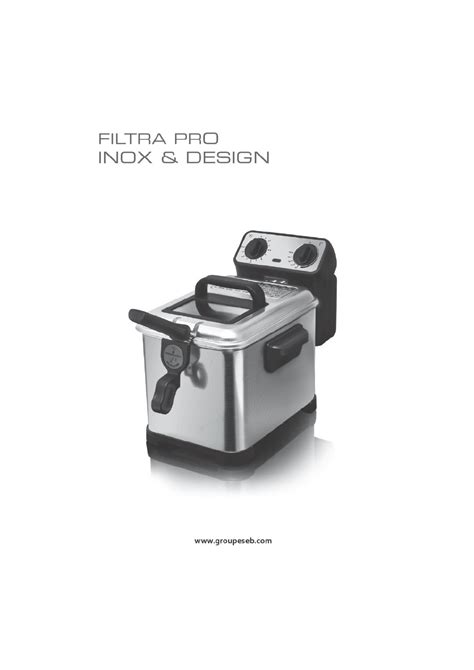 Tefal Filtra Pro Inox Design FR4048 Handleiding 12 Pagina S