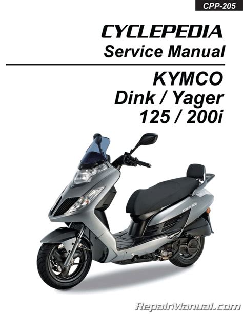 KYMCO Yager Dink 125cc 200cc Scooter Printed Repair Manual