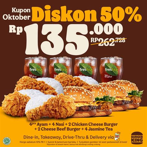 Promo Kupon Diskon Burger King Bulan Oktober 2022