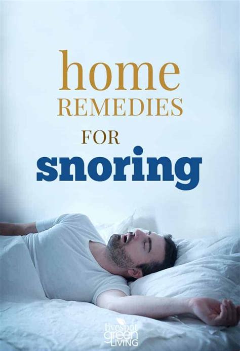 Home Remedies for Snoring - Five Spot Green Living