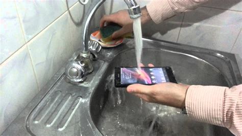 Sony Xperia Z Water Resistant Washing Test Youtube