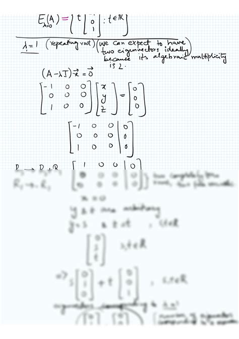 SOLUTION: Example on eigenvalues and eigenvector - Studypool