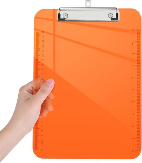 Piasoenc Plastic Clipboards Translucent Clip Board With