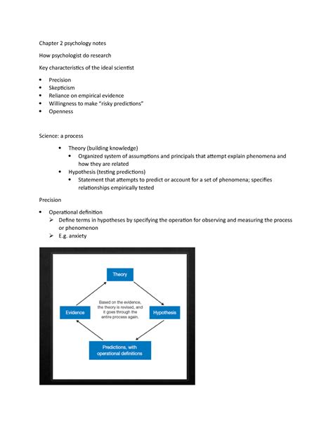 Chapter 2 Psychology Notes Chapter 2 Psychology Notes How