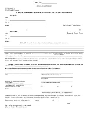 Fillable Online Plaintiff S Petition Fax Email Print Pdffiller