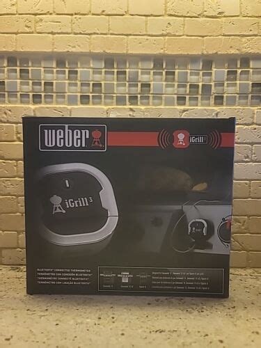 Weber IGrill 3 Bluetooth Grill Thermometer 7204 New Open Box EBay