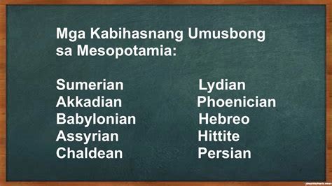 Mahahalagang Pangyayari Sa Sinaunang Panahon Sa Kanlurang Asya