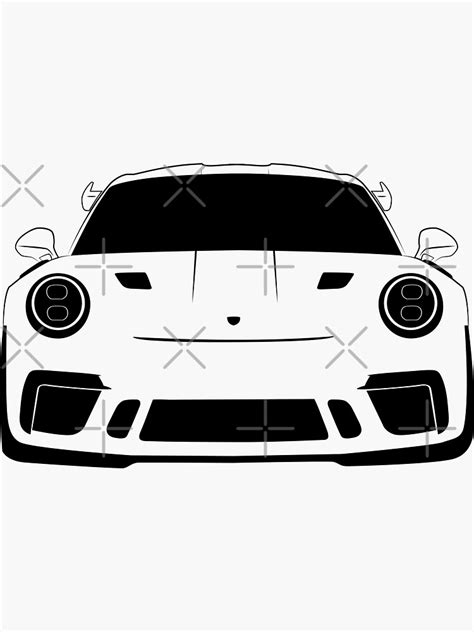 2019 Porsche 911 Gt3 Rs Sticker For Sale By Lpda69 Redbubble