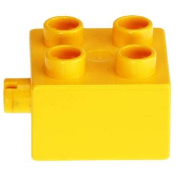 Lego Duplo Brick X With Pin Yellow Decotoys