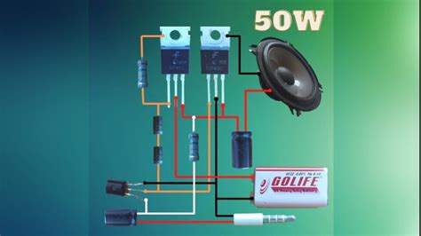 Audio Amplifier W Using Tip And Tip Youtube