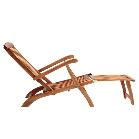 Casaria Sun Lounger Queen Mary Fsc Certified Acacia Wood Foot Section