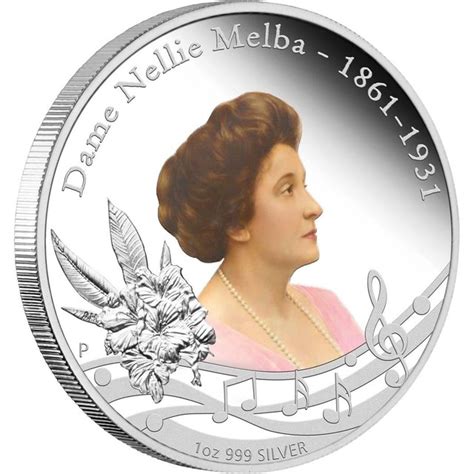 DAME NELLIE MELBA (1861 - 1931) 1OZ SILVER PROOF COIN