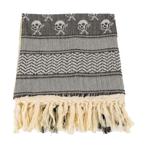 shemagh arabian desert scarf skull pattern arab keffiyeh