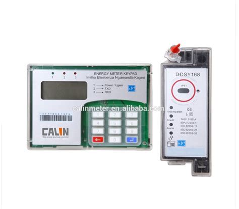 Solar Pv Plants Mini Grid Electricity Sts Single Phase Din Rail Mounted Kwh Meter With Customer