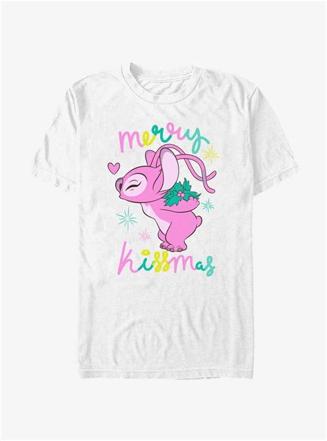 Disney Lilo Stitch Kissmas Angel T Shirt Hot Topic Disney Lilo Lilo And Stitch Shirts
