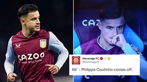 Philippe Coutinho Brutally Mocked By Stevenage During Their Fa Cup